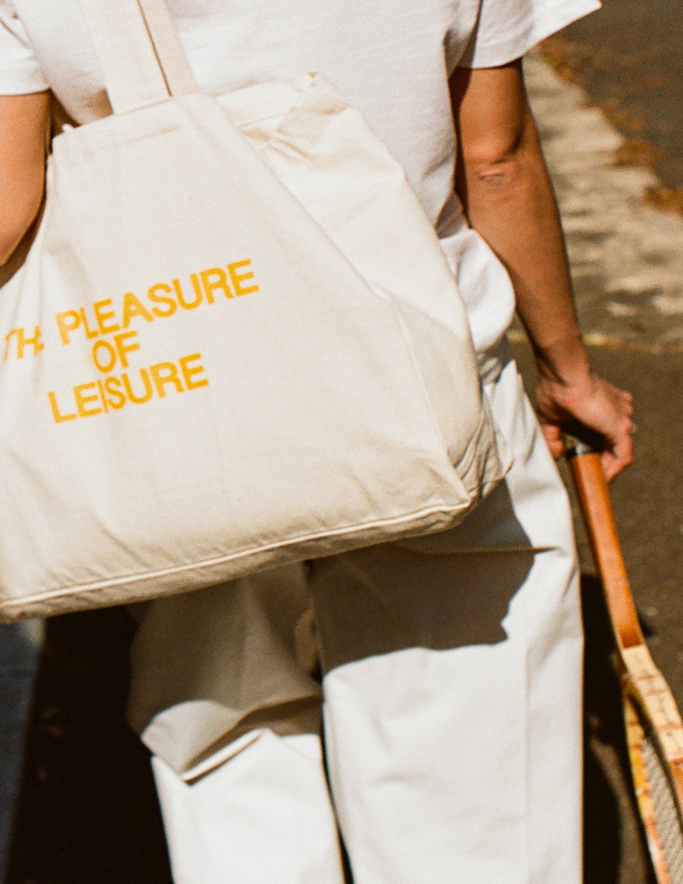 The Pleasure of Leisure tote bag